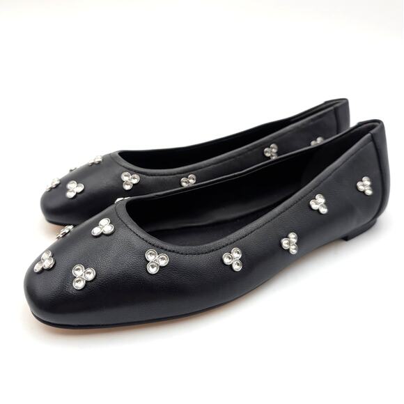 Stuart Weitzman Tammy Leather Ballet Flats Women's Black Size US7.5 EU38 - Picture 12 of 12